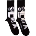Five Finger Death Punch Unisex Ankle Socks: Pixeled Skull (Black)