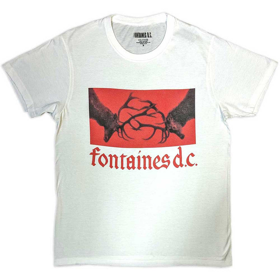Fontaines D.C. - Logo gothique - blanc