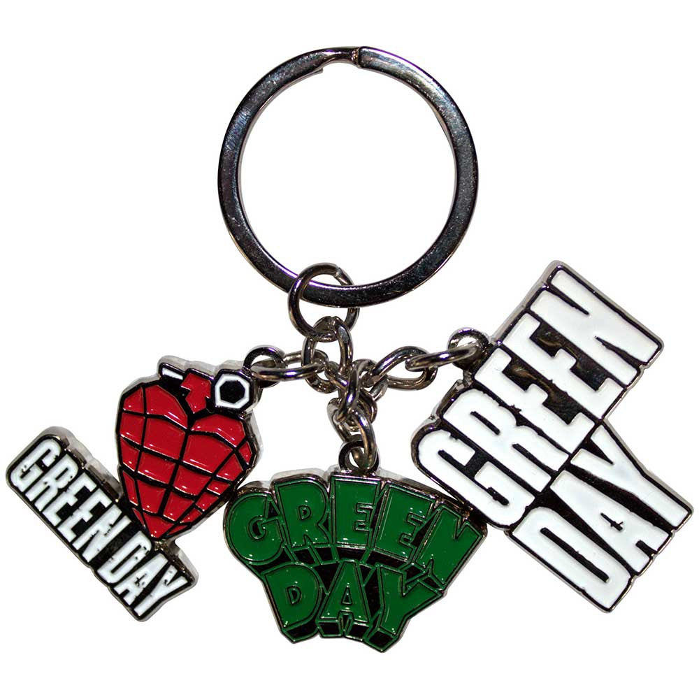 Green Day Keychain: Logo Charms