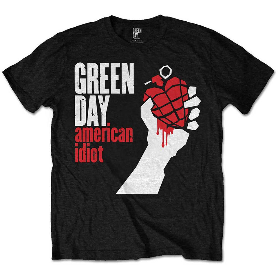 T-shirt pour enfants Green Day : American Idiot (noir)