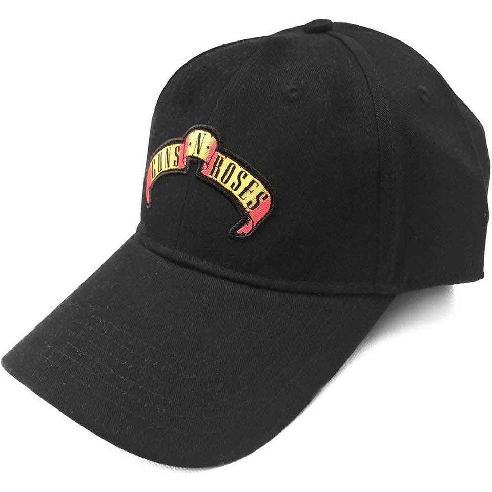 Guns N' Roses Unisex Baseball Cap: Scroll Logo (Black)