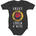 Guns N' Roses Kids Baby Grow: Child O' Mine Rose (Black)
