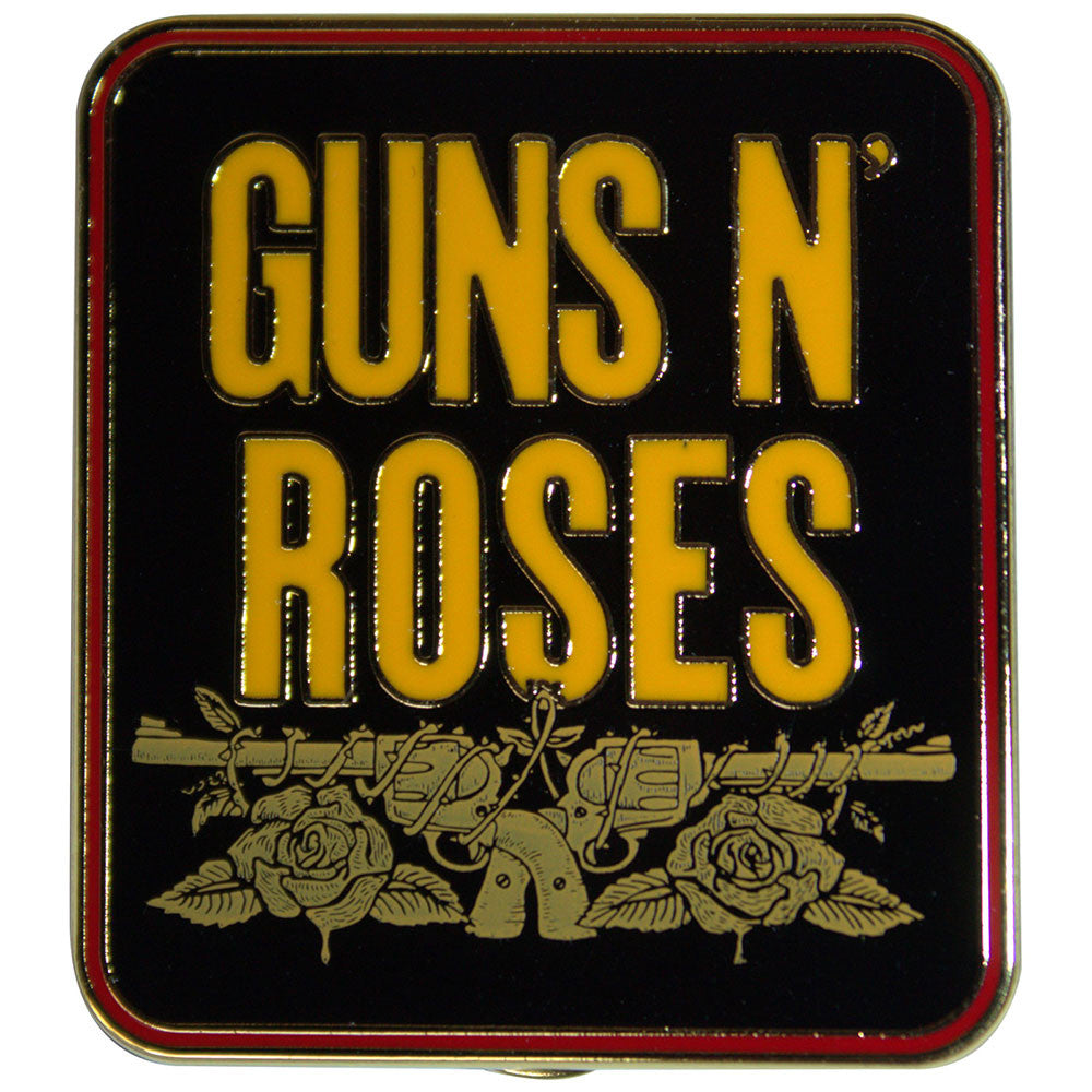 Guns N' Roses Pin Badge: Stacked Black