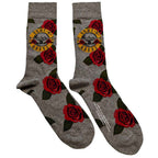 Guns N' Roses Unisex Ankle Socks: Bullet Roses (Grey) (EU Size 40 - 45)