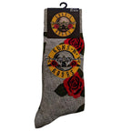 Guns N' Roses Unisex Ankle Socks: Bullet Roses (Grey) (EU Size 40 - 45)