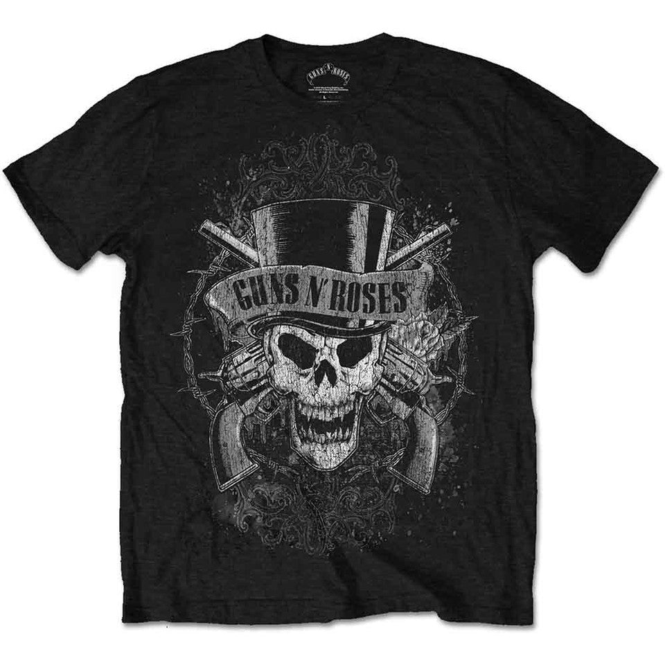 Guns N' Roses - Faded Skull - noir