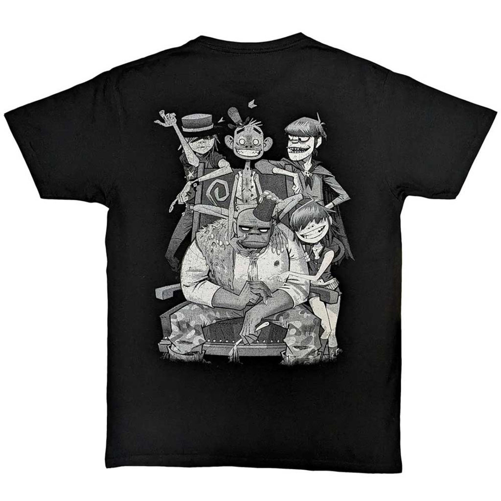 Gorillaz - Pocket Spray - George Group (Back Print) - black
