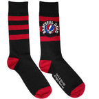 Grateful Dead Unisex Ankle Socks: Steal Your Face Logo (Black) (EU Size 40 - 45)