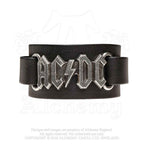 AC/DC Leather Wrist Strap: Logo
