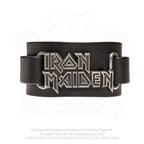 Iron Maiden Leather Wrist Strap: Logo 1