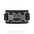 Five Finger Death Punch Leather Wrist Strap: Knuckle Duster