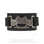 Five Finger Death Punch Leather Wrist Strap: Knuckle Duster
