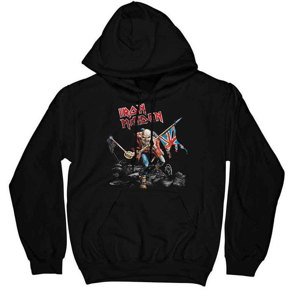 Iron Maiden Unisex Pullover Hoodie: The Trooper - black