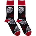 Iron Maiden Unisex Ankle Socks: Eddie Skulls (Black) (EU Size 40 - 45)
