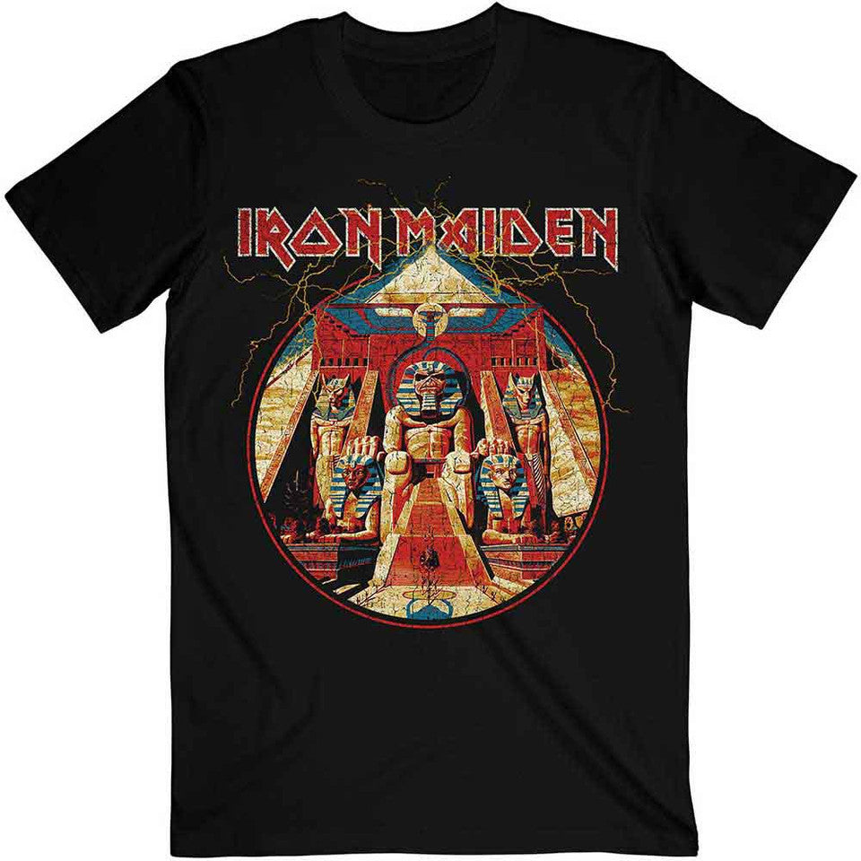 Iron Maiden - Powerslave Lightning Circle - black