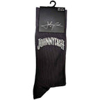 Johnny Cash Unisex Ankle Socks: Man In Black Logo (Charcoal Grey) (EU Size 40 - 45)