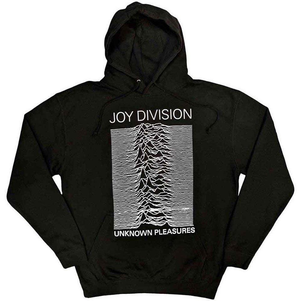 Joy Division Unisex Hoodie: Unknown Pleasures FP - black