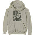 Jimi Hendrix Unisex Hoodie: Let Me Live - sand