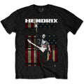 T-shirt Enfant Jimi Hendrix : Drapeau de la Paix (Noir)