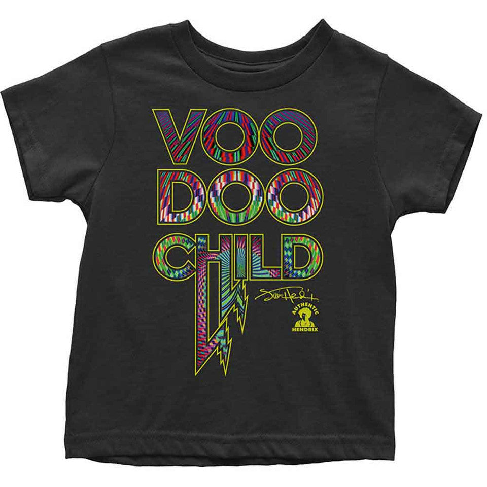 T-shirt Jimi Hendrix Enfant et Tout-Petit : Voodoo Child (Noir)