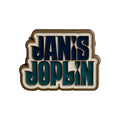Janis Joplin Pin Badge: Stacked Logo