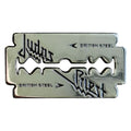 Judas Priest Pin Badge: British Steel Razor Blade