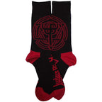 Chaussettes de cheville unisexes Judas Priest : Emblème Trident (Noir) (Taille UK 7 - 11)