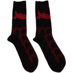 Judas Priest Unisex Ankle Socks: Trident Pattern (Black) (EU Size 40 - 45)