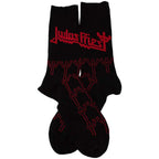 Judas Priest Unisex Ankle Socks: Trident Pattern (Black) (EU Size 40 - 45)