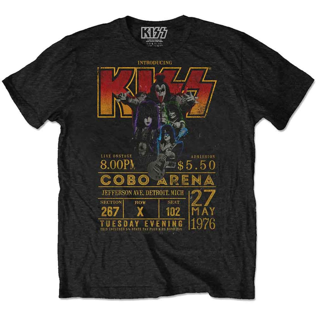 KISS - Cobo Arena '76 (Écologique) - noir