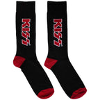KISS Unisex Ankle Socks: Red Logo (Black) (EU Size 40 - 45)