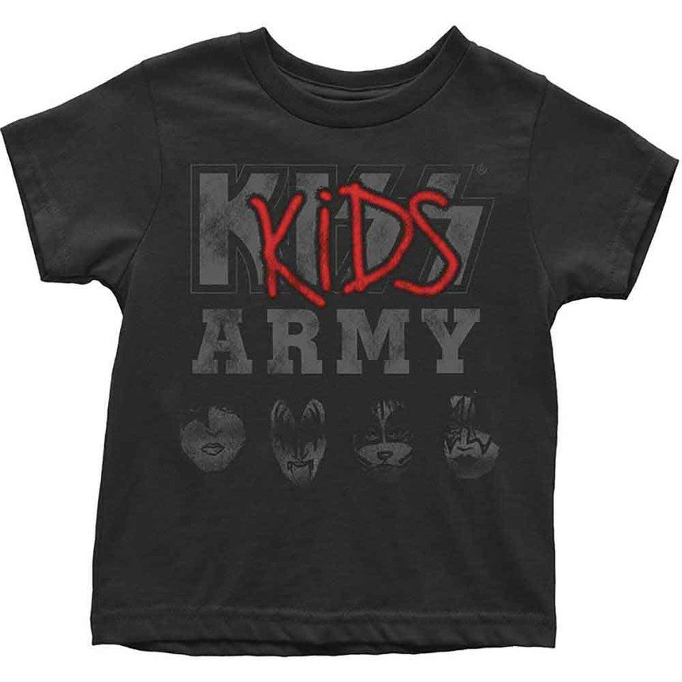 T-shirt enfant en bas âge KISS Kids : Army (noir)