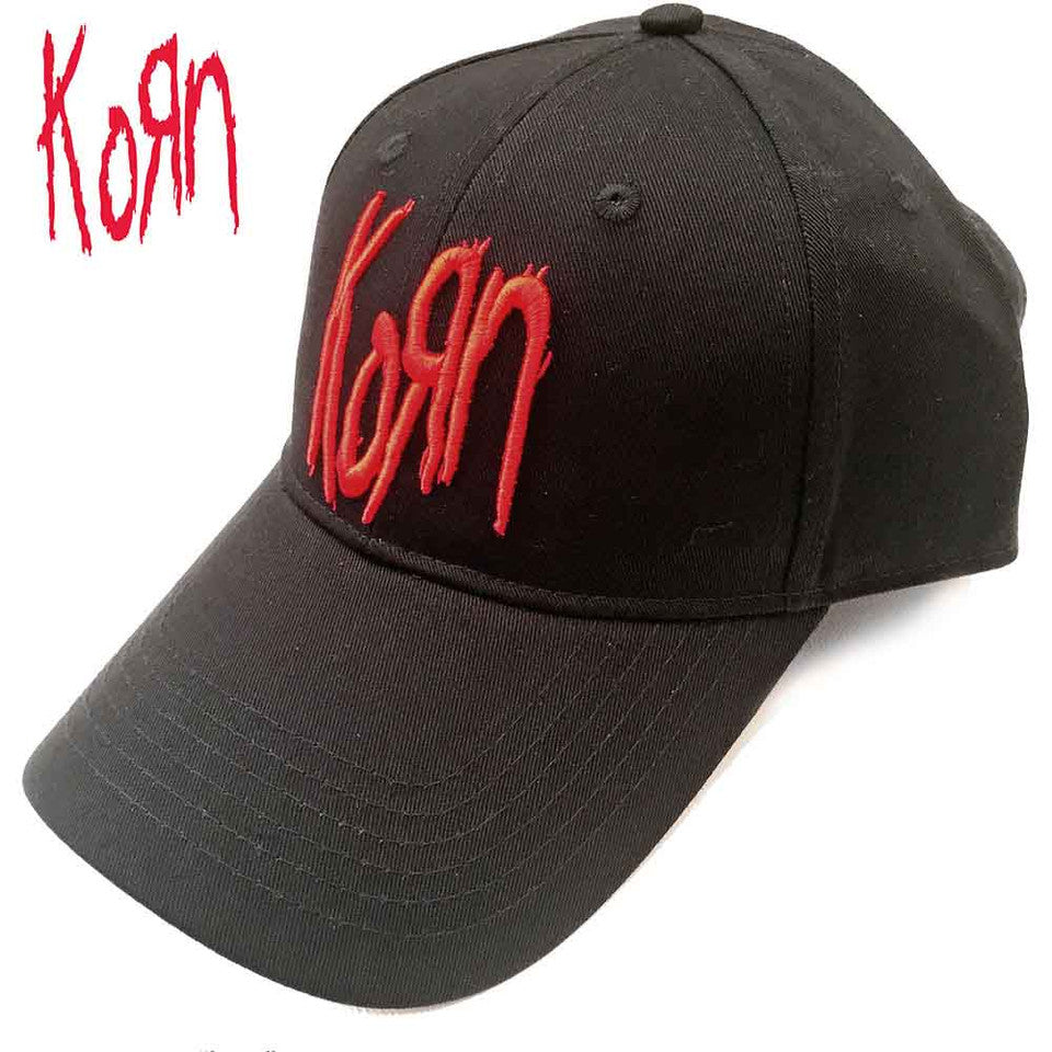 Casquette de baseball unisexe Korn : Logo (Noir)