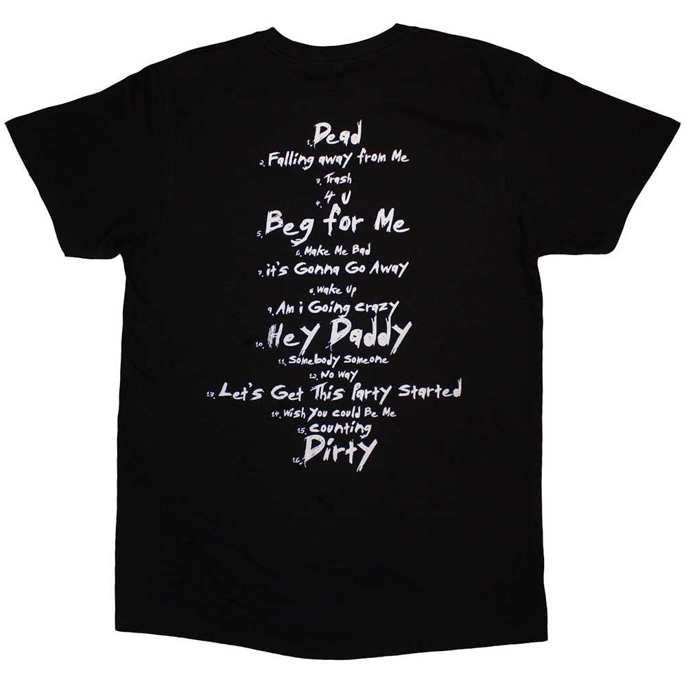 Korn - Issues Tracklist - black (Back Print)
