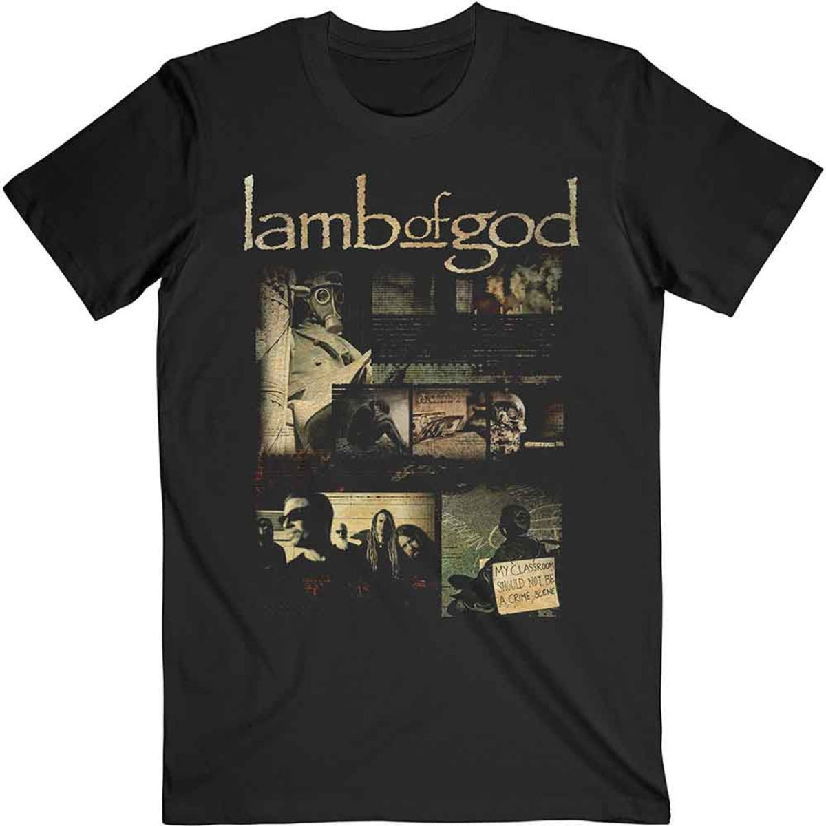 Lamb Of God - Collage d'albums - noir (DC)