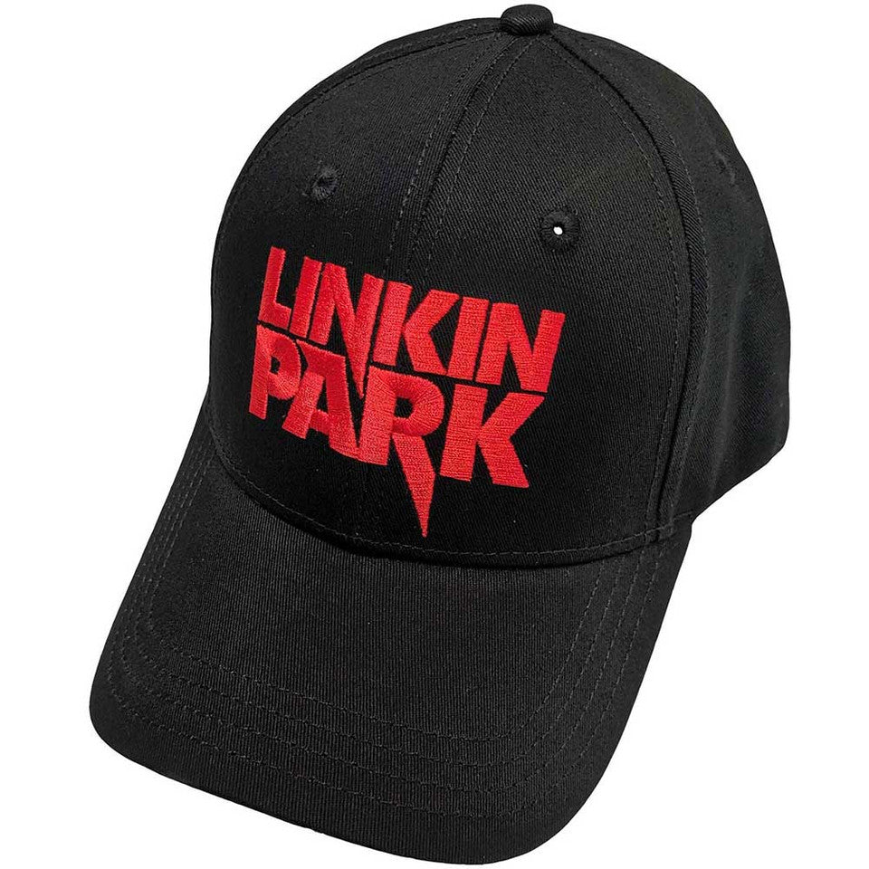 Casquette de baseball unisexe Linkin Park : Logo Rouge (Noir)