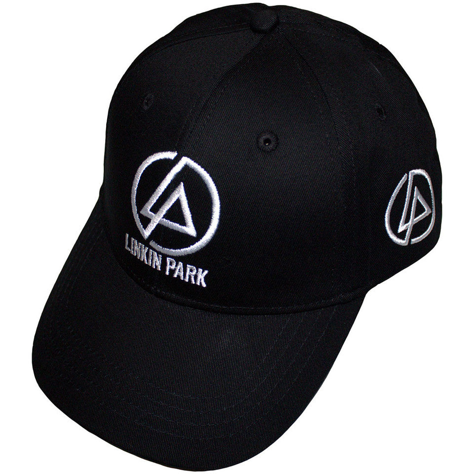 Casquette de baseball unisexe Linkin Park : Logo concentrique latéral (noir)