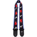 David Bowie  Guitar Strap (Poly): Flash (Black)