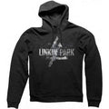 Linkin Park Unisex Pullover Hoodie: Smoke Logo - black