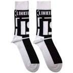 Linkin Park Unisex Ankle Socks: Brackets Logo (Black) (EU Size 40 - 45)