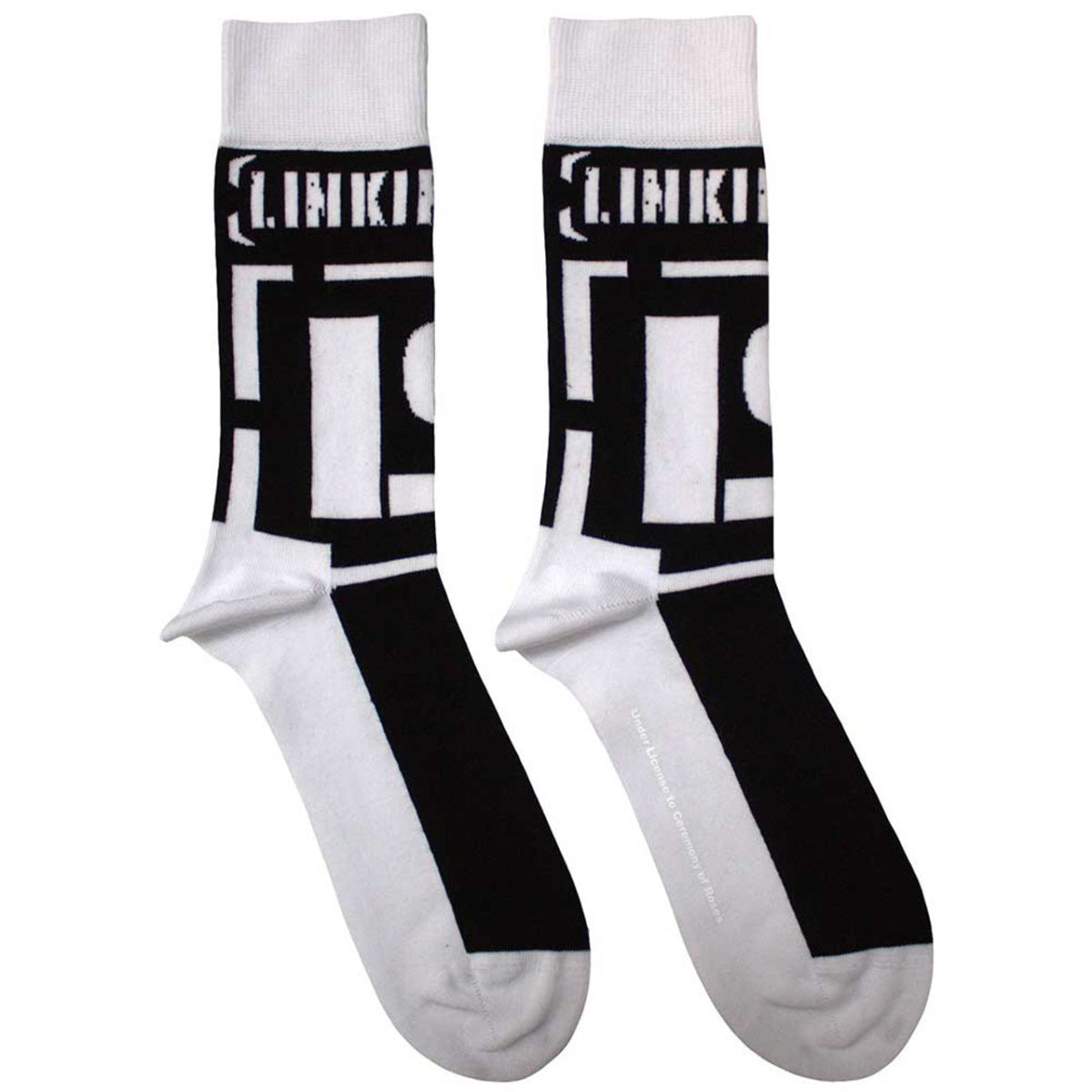 Chaussettes basses Linkin Park unisexe : logo Brackets (noir) (taille britannique 7-11)