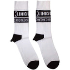 Linkin Park Unisex Ankle Socks: LP Repeat (White) (EU Size 40 - 45)