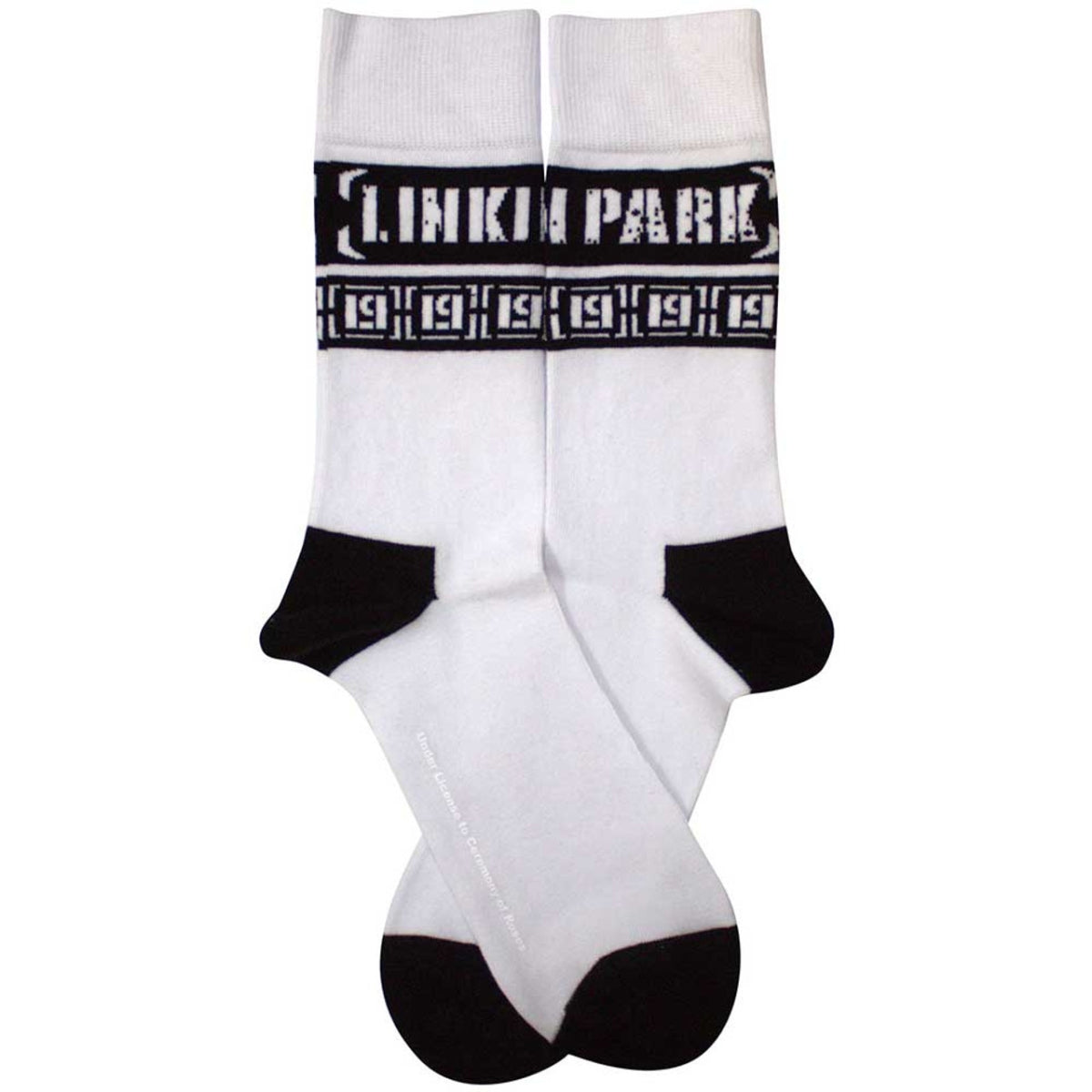 Chaussettes montantes unisexe Linkin Park : LP Repeat (blanc) (pointure UK 7 - 11)