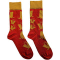 Chaussettes courtes unisexes Madness : Motif couronne et M (Rouge) (Taille unique 40-45)