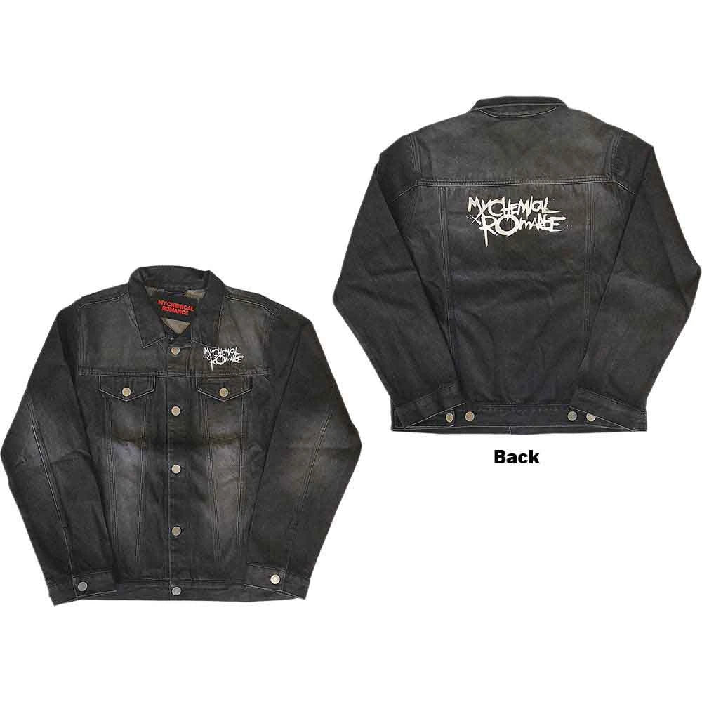 Veste en jean unisexe My Chemical Romance : logo (imprimé au dos) - denim noir