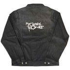 My Chemical Romance Unisex Denim Jacket: Logo (Back Print) - denim black