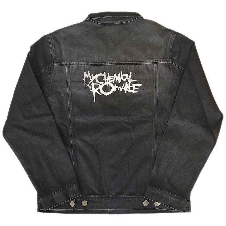 Veste en jean unisexe My Chemical Romance : logo (imprimé au dos) - denim noir