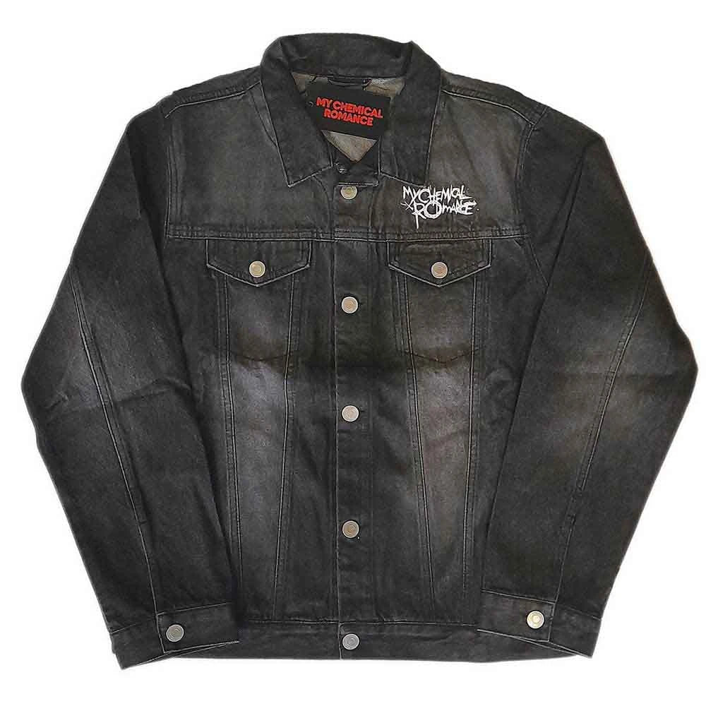Veste en jean unisexe My Chemical Romance : logo (imprimé au dos) - denim noir