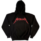 Metallica Unisex Hoodie: Skull Screaming Red (Back Print)
