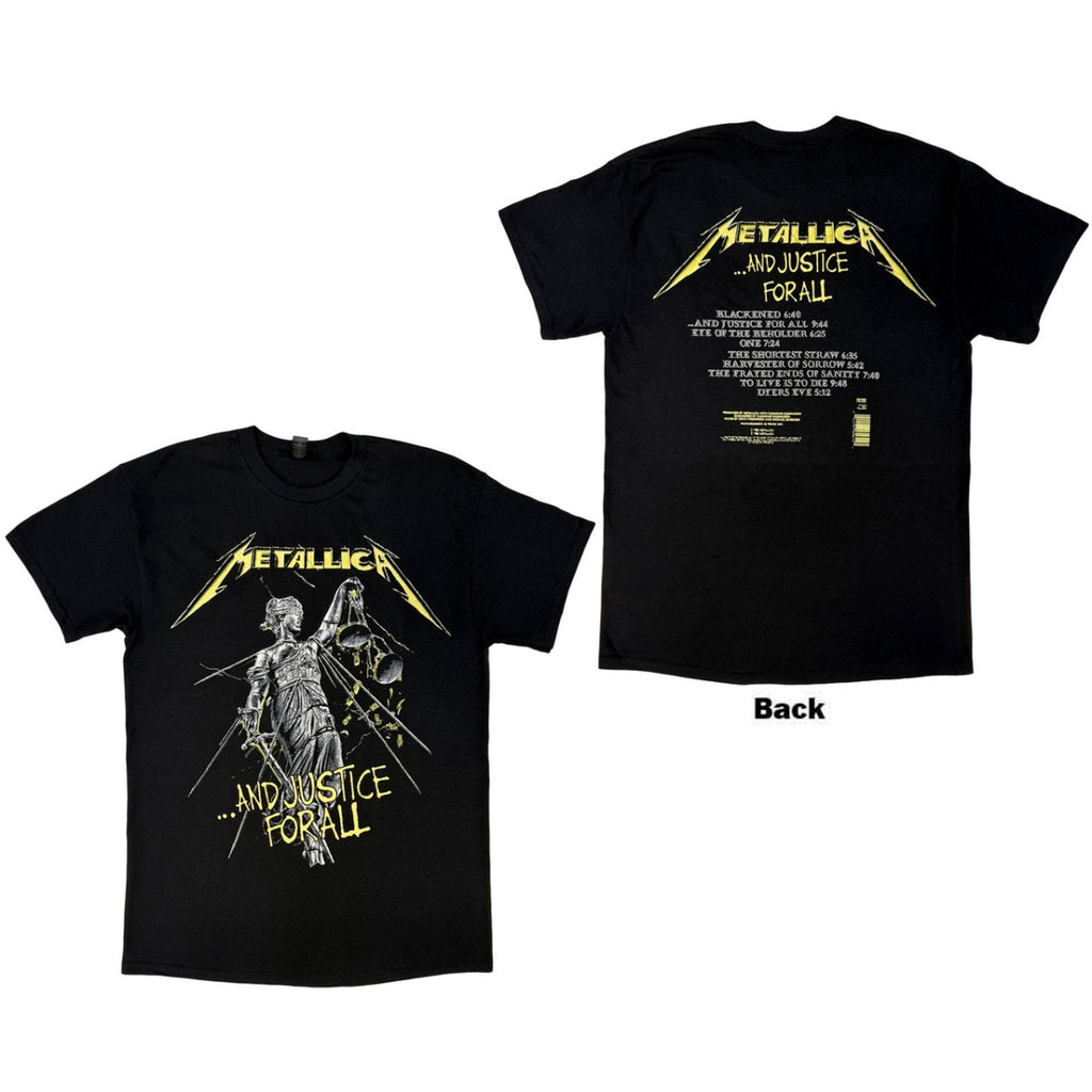 Metallica - And Justice For All Tracks (Back Print) - black